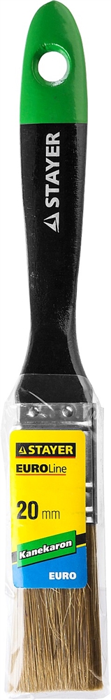 STAYER  UNIVERSAL-ARTEX, 20 мм, 3/4″, искусственная щетина, деревянная ручка, для высокотекучих ЛКМ, плоская кисть (0106-020) 0106-020