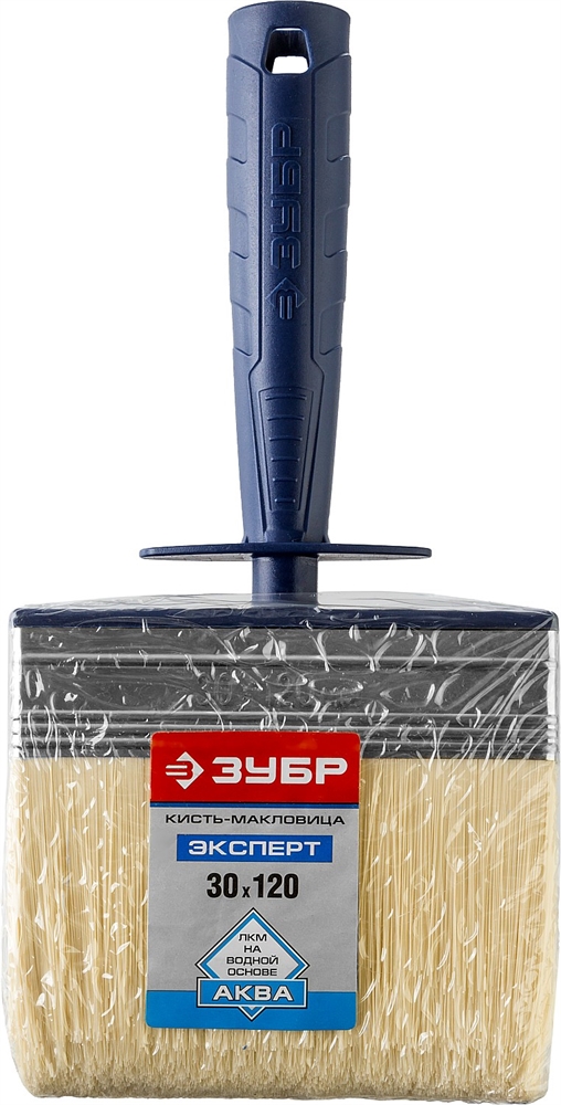 ЗУБР  АКВА, 3 х 12 см, искусственная щетина, пластмассовый корпус, для воднодисперсионных и акриловых ЛКМ, макловица (01817-12) 01817-12