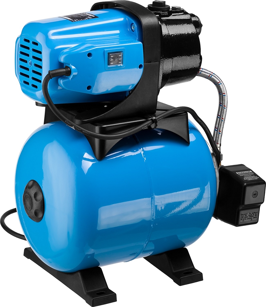 ЗУБР  800 Вт, бак 20 л, автоматическая насосная станция, чугунный корпус (НАС-М3-800-Ч) НАС-М3-800-Ч