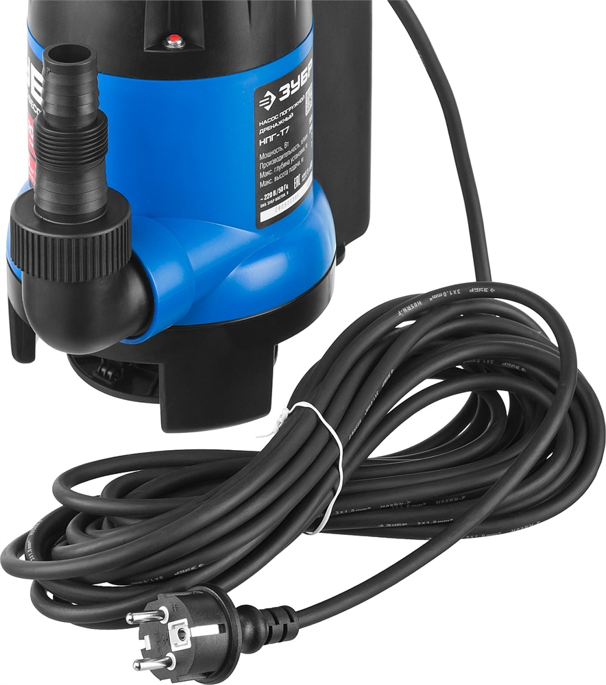 ЗУБР  АкваСенсор 400 Вт, дренажный насос для грязной воды, Профессионал (НПГ-Т7-400) НПГ-Т7-400