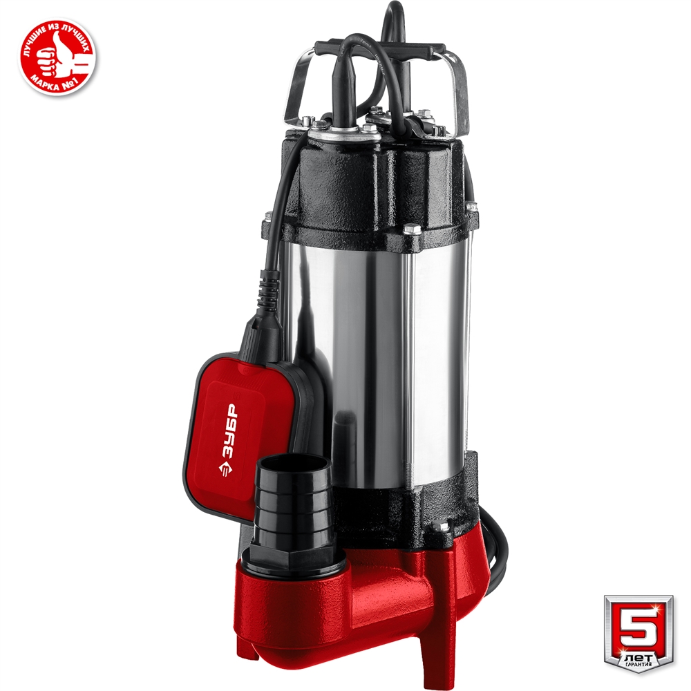 ЗУБР  450 Вт, фекальный насос с режущим механизмом (НПФ-450-Р) НПФ-450-Р