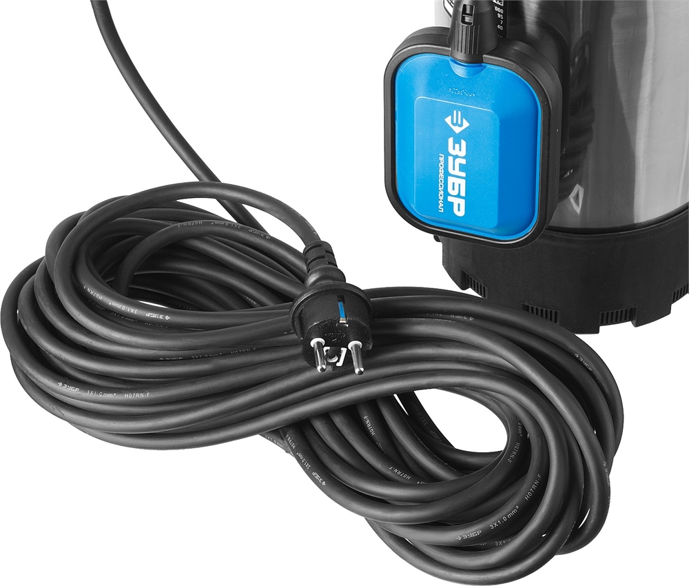 ЗУБР  800 Вт, дренажный насос с большим напором, корпус из нержавеющей стали, Профессионал (НПЧ-Т5-800-С) НПЧ-Т5-800-С