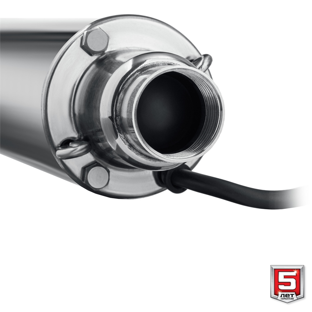 ЗУБР  900 Вт, 110 м напор, скважинный насос винтовой, корпус из нержавеющей стали (НСВ-75-110) НСВ-75-110