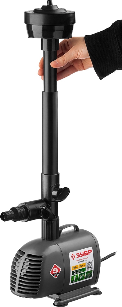 ЗУБР  85 Вт, фонтанный насос (ЗНФЧ-50-3.4) ЗНФЧ-50-3.4