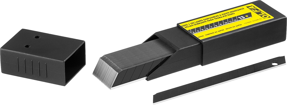 OLFA  EXCEL BLACK, 9 х 80 х 0.38 мм, 50 шт, сегментированные лезвия (OL-ABB-50B) OL-ABB-50B