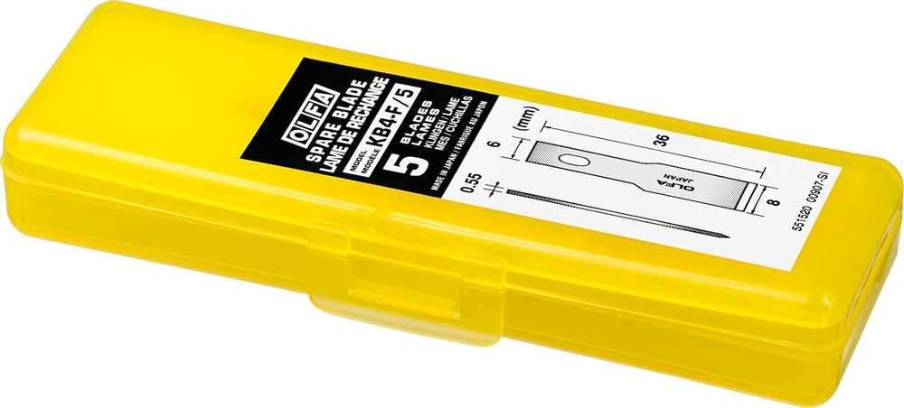 OLFA  6 мм, для ножа, лопаточные лезвия (OL-KB4-F/5) OL-KB4-F/5