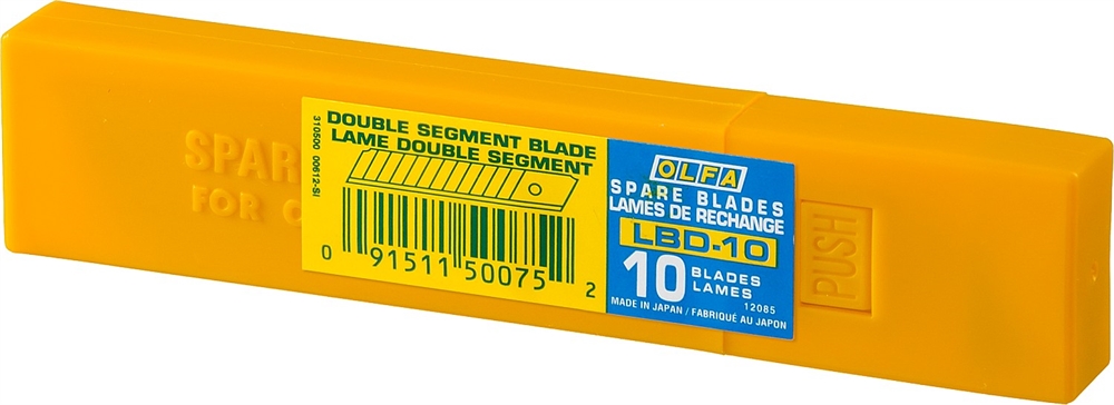 OLFA  18 мм, 10 шт, сегментированные лезвия (OL-LBD-10) OL-LBD-10