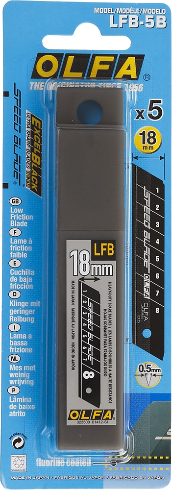 OLFA  18 мм, сегментированные лезвия (OL-LFB-5B) OL-LFB-5B