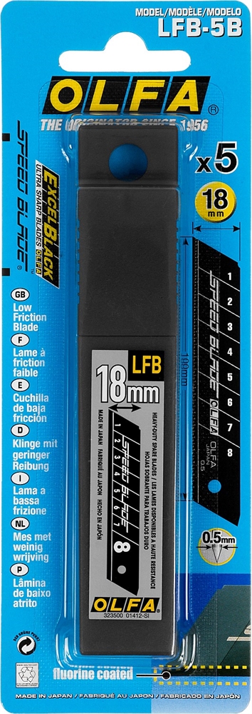 OLFA  18 мм, сегментированные лезвия (OL-LFB-5B) OL-LFB-5B