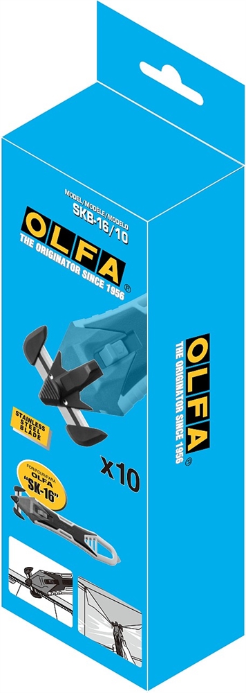 OLFA  SK-16 для ножа, 10 шт, лезвие (OL-SKB-16/10) OL-SKB-16/10
