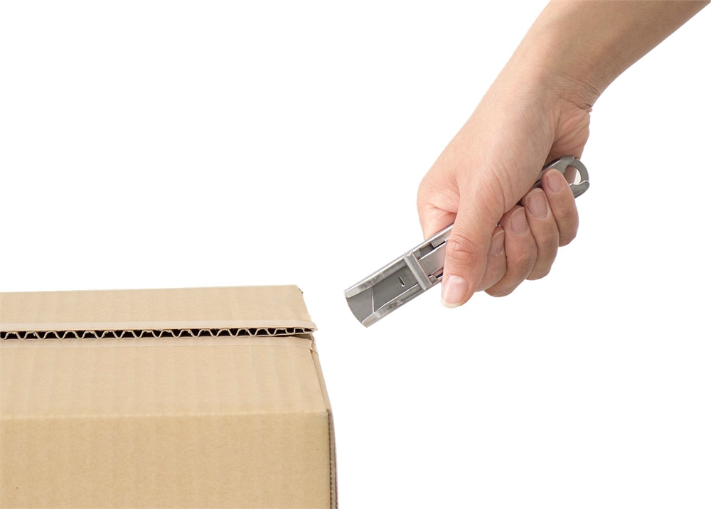 OLFA  металлический корпус, безопасный нож с трапециевидным лезвием (OL-SK-12) OL-SK-12