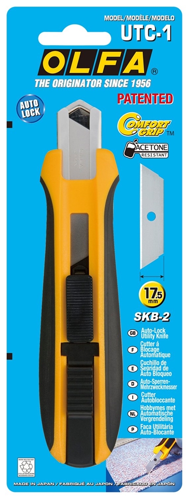 OLFA  UTC-1, 17.5 мм, двухкомпонентный корпус, нож с трапециевидным лезвием (OL-UTC-1) OL-UTC-1