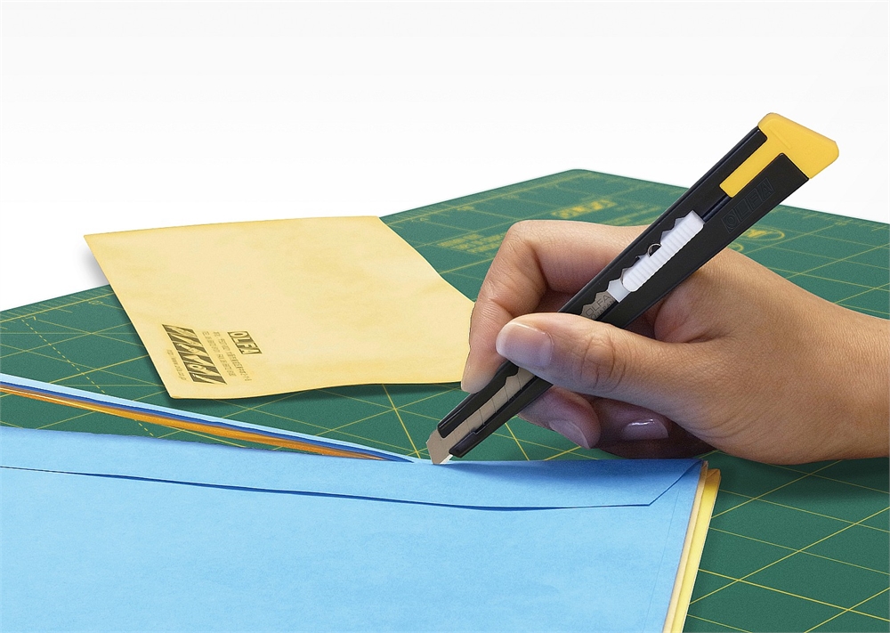 OLFA  с сегментированным лезвием 9 мм, нож (OL-180-BLACK) OL-180-BLACK