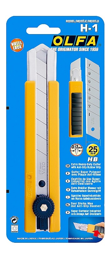 OLFA  25 мм, нож с выдвижным лезвием (OL-H-1) OL-H-1
