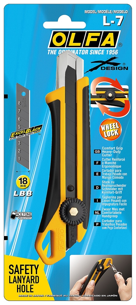 OLFA  18 мм, Трещоточный нож (OL-L-7) OL-L-7