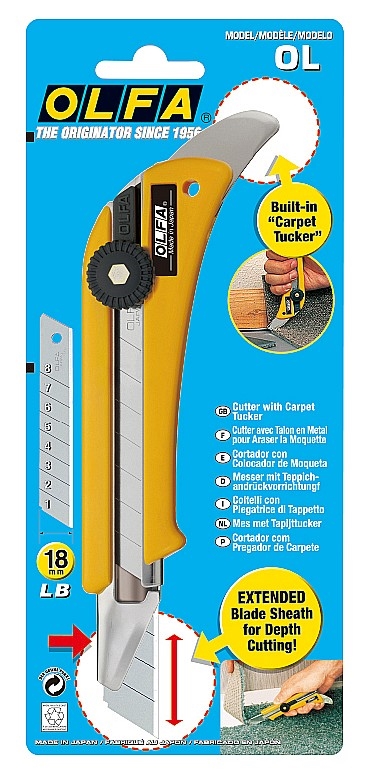 OLFA  с выдвижным лезвием 18 мм, нож (OL-OL) OL-OL