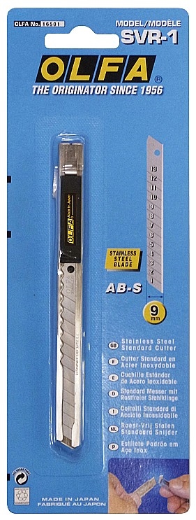 OLFA  9 мм, с выдвижным лезвием, нож (OL-SVR-1) OL-SVR-1