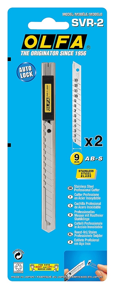 OLFA  9 мм, с выдвижным лезвием, нож (OL-SVR-2) OL-SVR-2