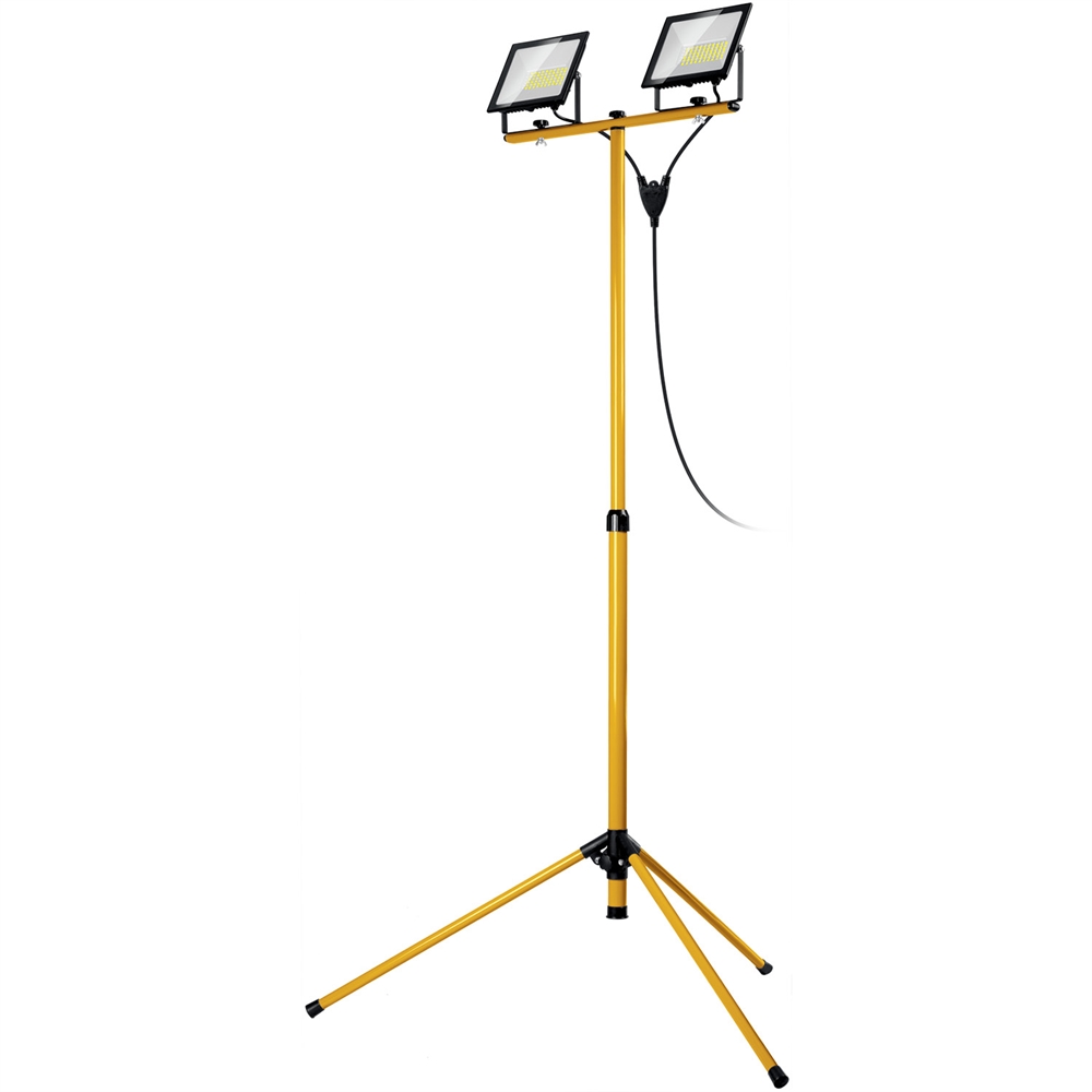 STAYER  LED-MAX, 2 х 50 Вт, 6500 К, IP 65, 1.6 м, светодиодные прожекторы на штативе (56925-2-50) 56925-2-50