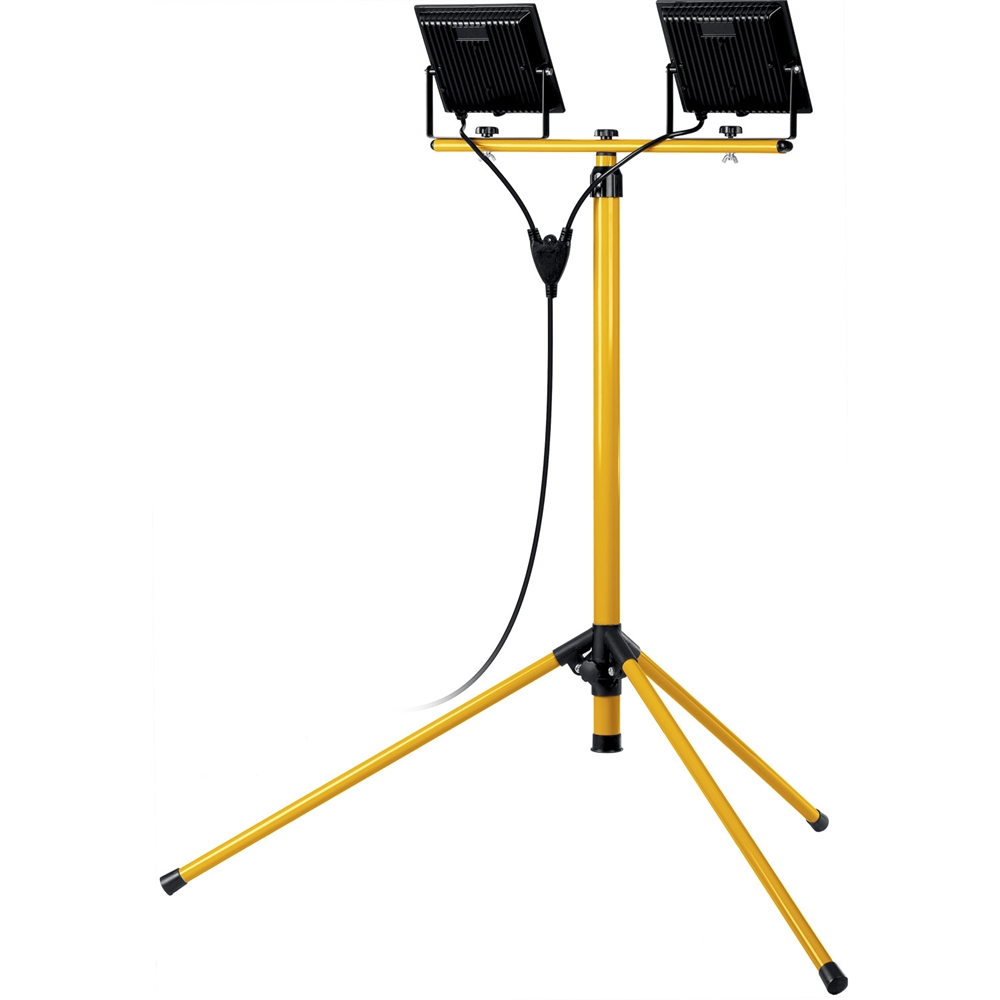 STAYER  LED-MAX, 2 х 50 Вт, 6500 К, IP 65, 1.6 м, светодиодные прожекторы на штативе (56925-2-50) 56925-2-50