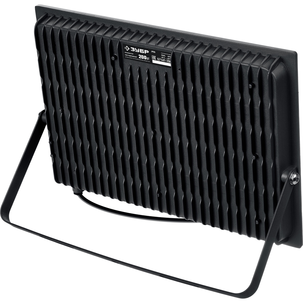 ЗУБР  ПСК-200, 200 Вт, 6500 К, IP 65, светодиодный прожектор, Профессионал (57141-200) 57141-200