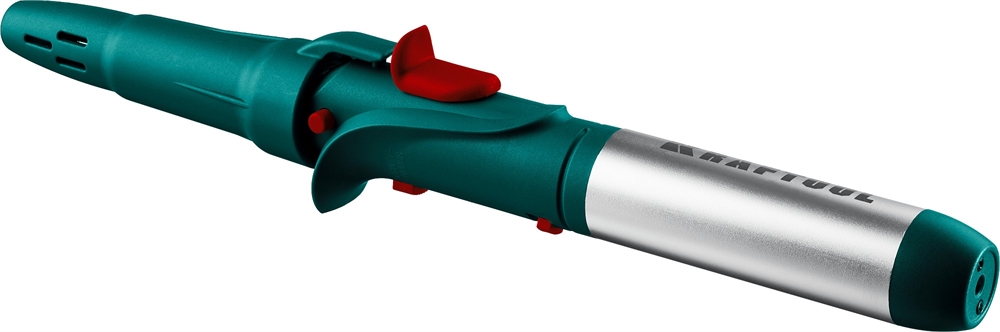 KRAFTOOL  SolderGas, 120 K, 30 - 120 Вт, 1300°С, горелка, фен, пьезоподжиг, набор 10 в 1, газовый паяльник (55503-H10) 55503-H10