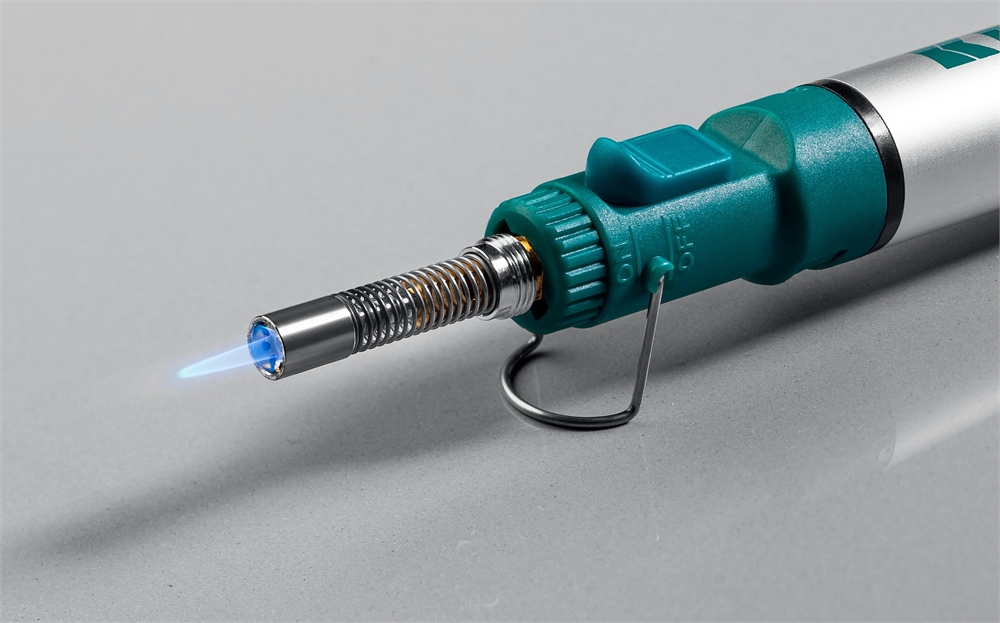 KRAFTOOL  SolderGas, 70 B, 30 - 70 Вт, 1300°С, горелка, фен, набор 8 в 1, газовый паяльник (55504-H8) 55504-H8