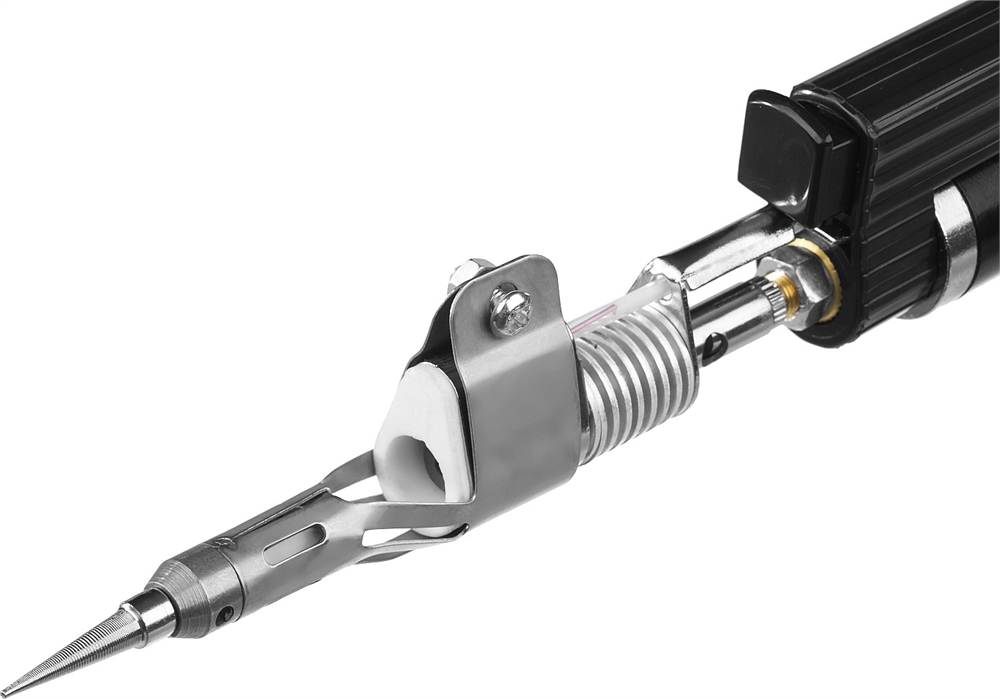 STAYER  PS 400, 45 Вт, 1200°С, в наборе: 5 в 1, пьезоподжиг, горелка, фен, 4 жала, газовый паяльник, Professional(55505-H6) 55505-H6