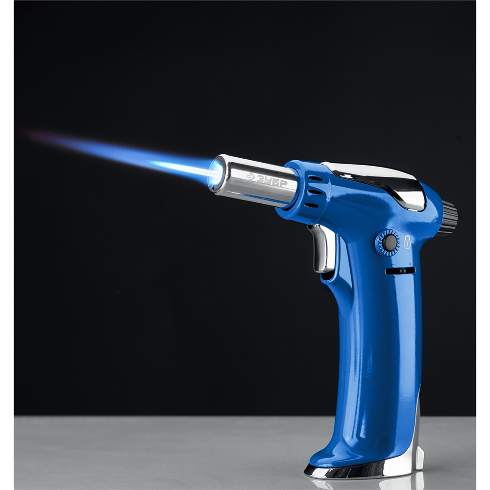 ЗУБР  АГ-17, 1300°C, автономная газовая горелка с пьезоподжигом, Профессионал (55518) 55518