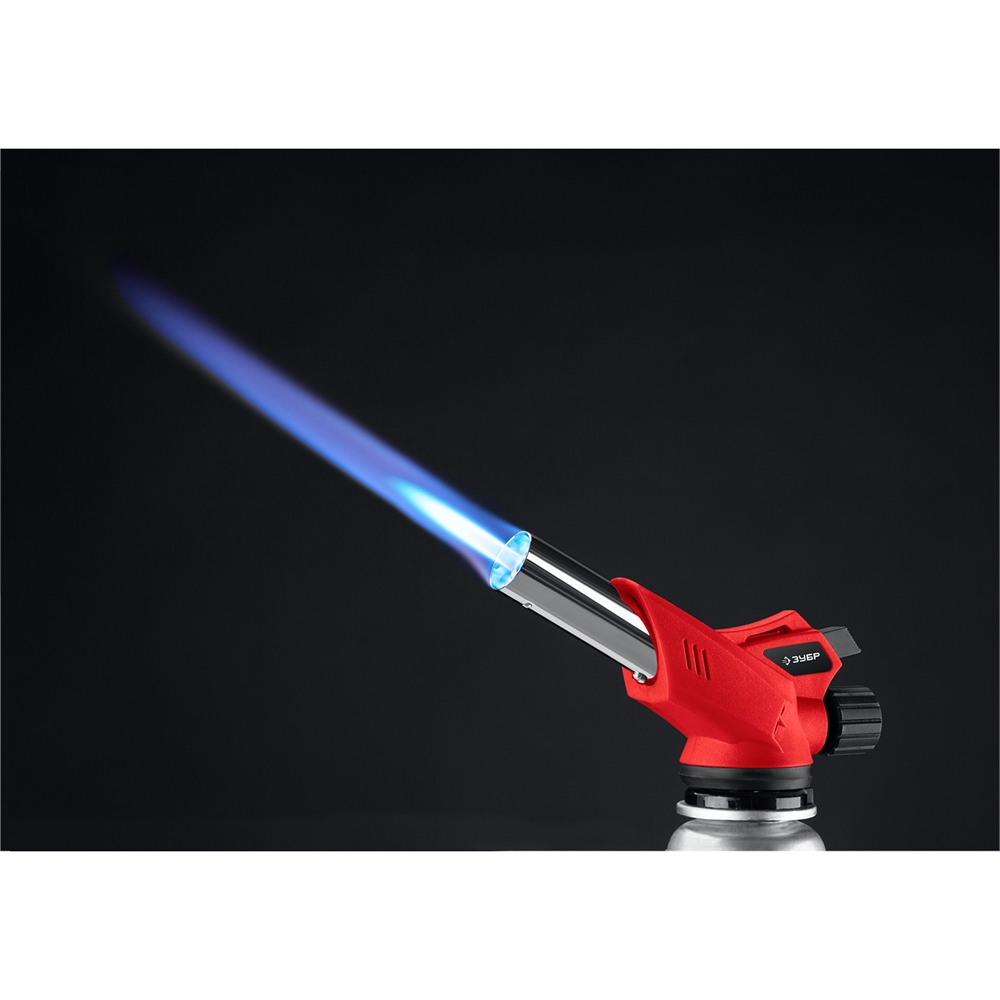 ЗУБР  ГМ-350, 1300°C, газовая горелка с пьезоподжигом на баллон с цанговым соединением (55553) 55553