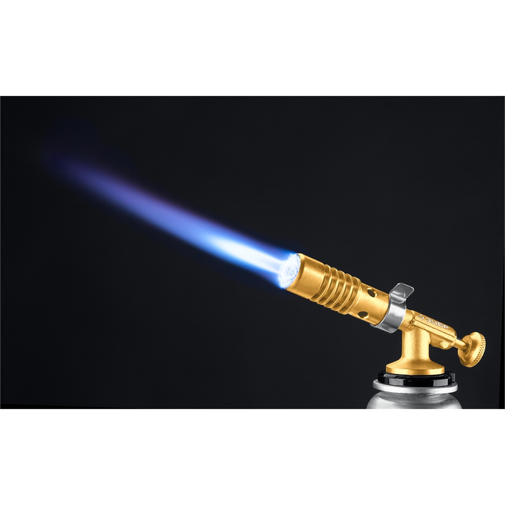 ЗУБР  ГРМ-200, 1300°C, цельнометаллическая, 2 в 1, газовая горелка на баллон с цанговым соединением, Профессионал (55556) 55556