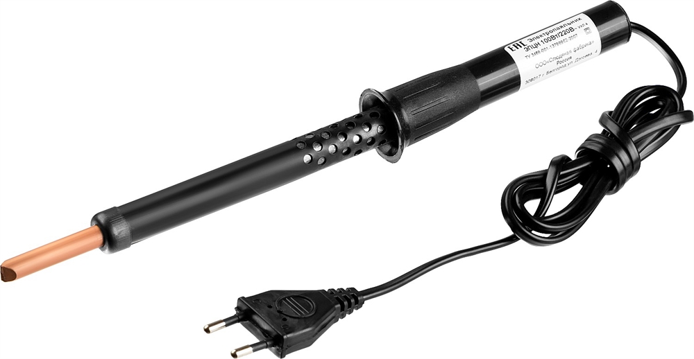 ЭПЦН  Россия, 100 Вт, электропаяльник с пластиковой рукояткой (55401-100) 55401-100