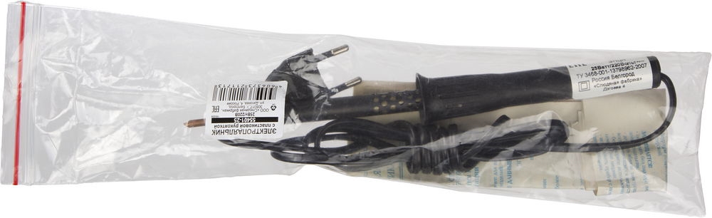 ЭПЦН  Россия, 25 Вт, электропаяльник с пластиковой рукояткой (55401-25) 55401-25