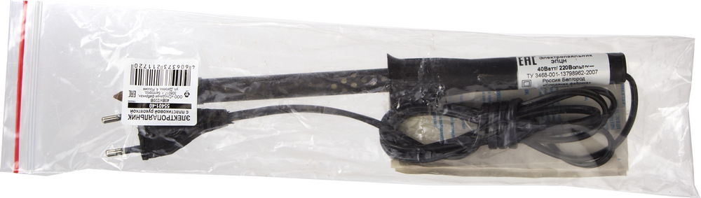 ЭПЦН  Россия, 40 Вт, электропаяльник с пластиковой рукояткой (55401-40) 55401-40