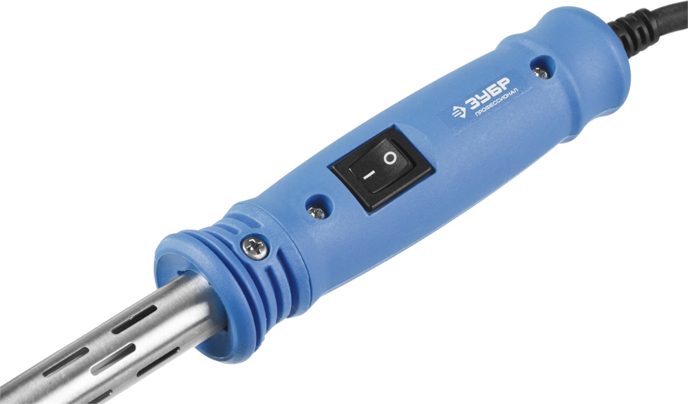 ЗУБР  Ceramic PRO, 200 Вт, клин, высокомощный электропаяльник с пластиковой рукояткой, Профессионал (55301-200) 55301-200