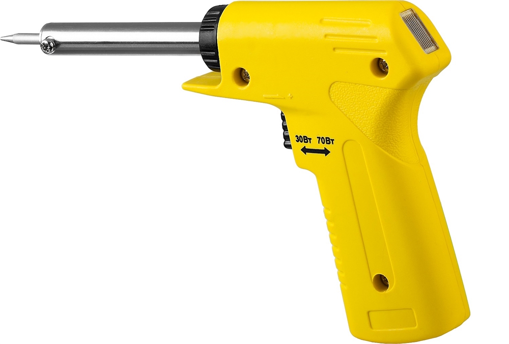 STAYER  MAXTerm, 30 Вт + 70 Вт, 2 в 1, конус, электропаяльник с пистолетной рукояткой (55307-70) 55307-70