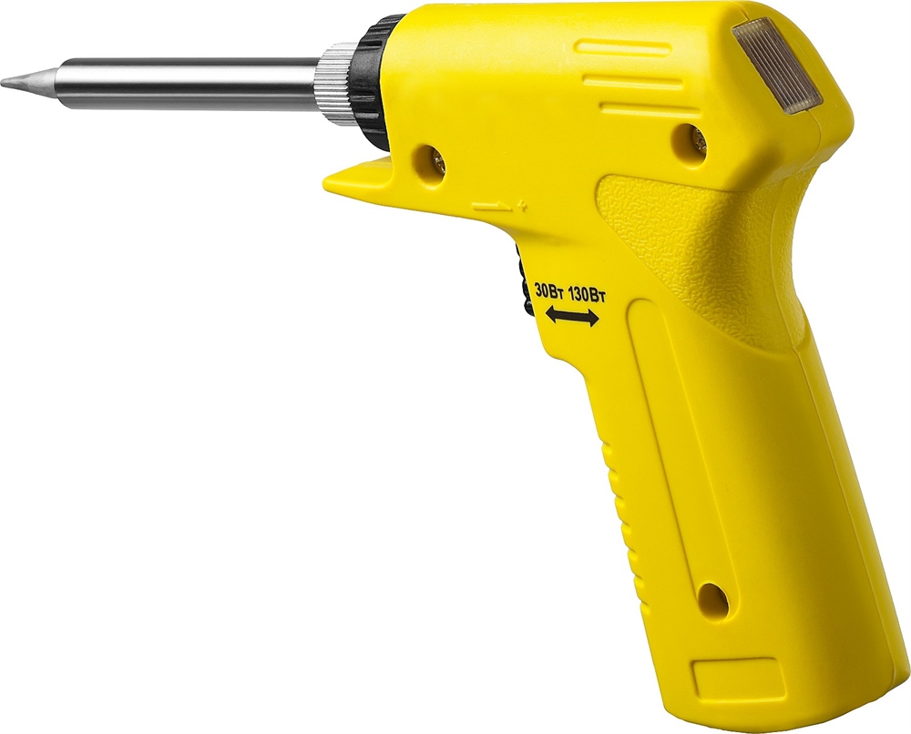 STAYER  PROTerm, 30 Вт + 130 Вт, 2 в 1, конус, керамический нагреватель, электропаяльник с пистолетной рукояткой, Professional  (55308-130) 55308-130