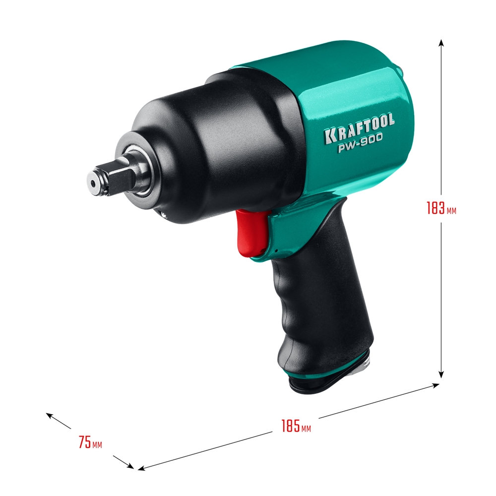 KRAFTOOL  PW-900, 1/2″, 880 Н·м, ударный пневматический гайковерт (64210) 64210