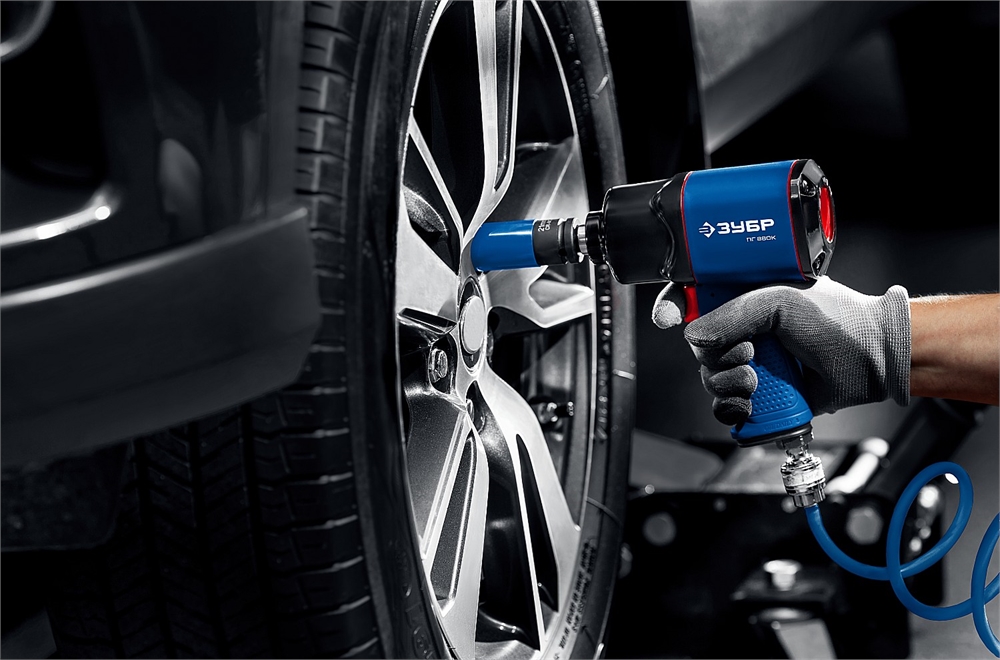 ЗУБР  ПГ-880К, 1/2″, 880 Н·м, ударный пневматический гайковерт, Профессионал (64250) 64250