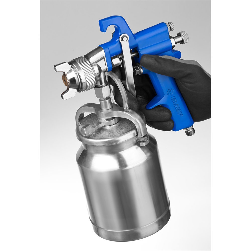 ЗУБР  PRO 350N, 1.8 мм, пневматический краскопульт с нижним бачком, Профессионал (06451-1.8) 06451-1.8