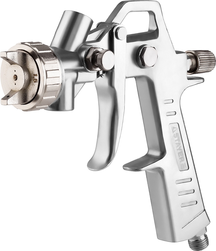 STAYER  ORION G, 1.5 мм, пневматический краскопульт с верхним бачком (06471-1.5) 06471-1.5