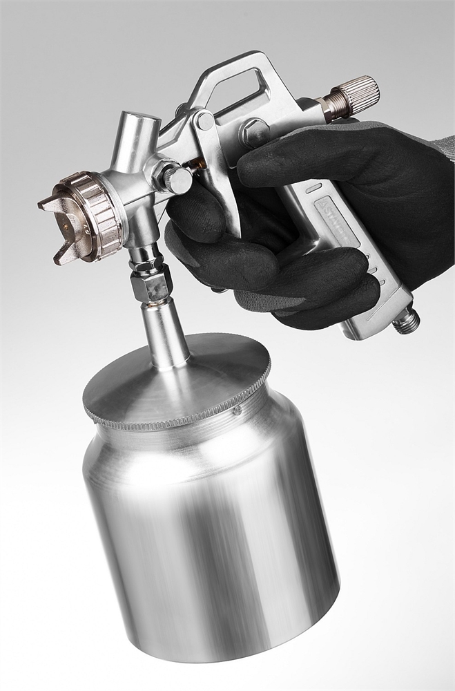 STAYER  ORION S, 1.5 мм, пневматический краскопульт с нижним бачком (06472-1.5) 06472-1.5