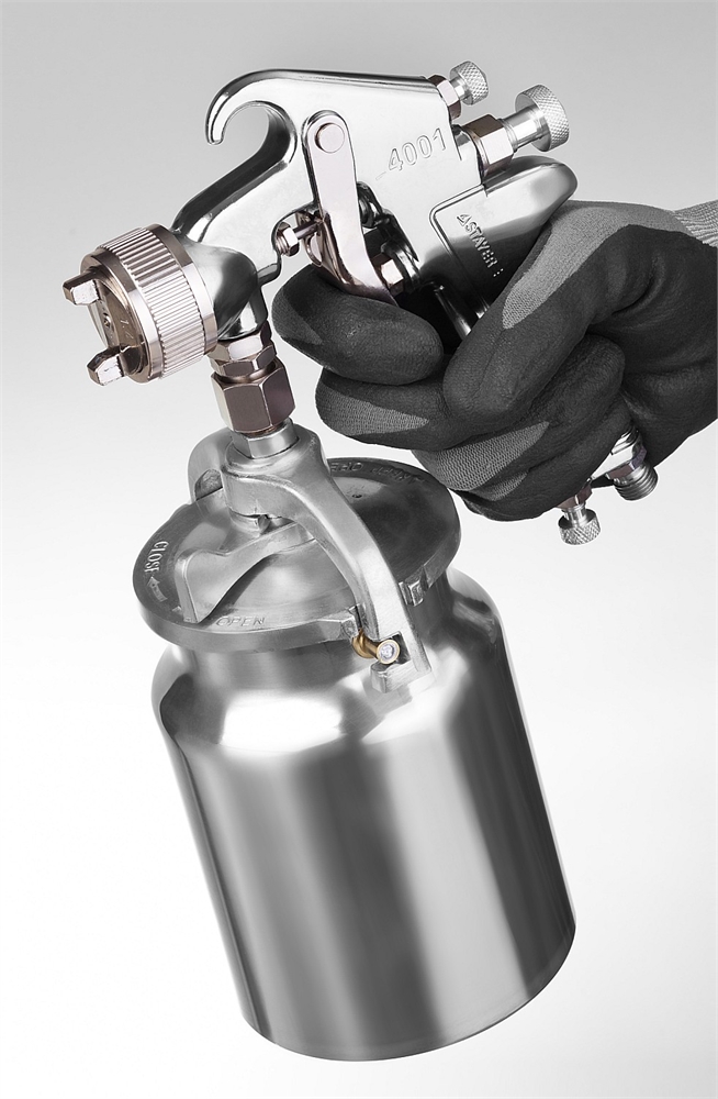 STAYER  AirPro S, EA 1.4 мм, пневматический краскопульт с нижним бачком, Professional (06477-1.4) 06477-1.4
