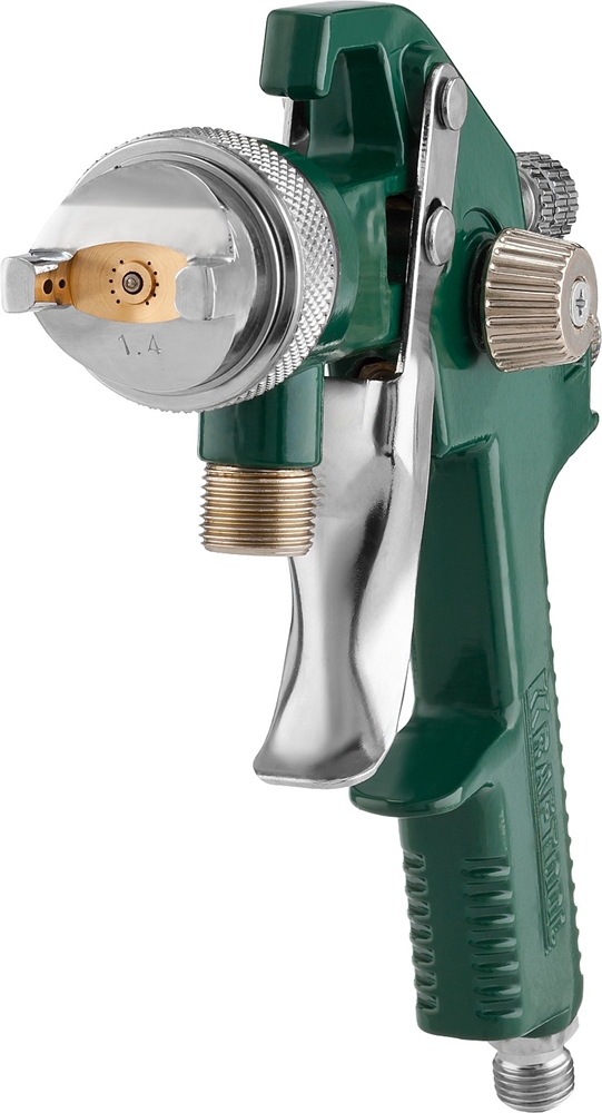 KRAFTOOL  AirKraft, HVLP, 1.4мм, пневматический краскопульт с нижним бачком (06520-1.4) 06520-1.4