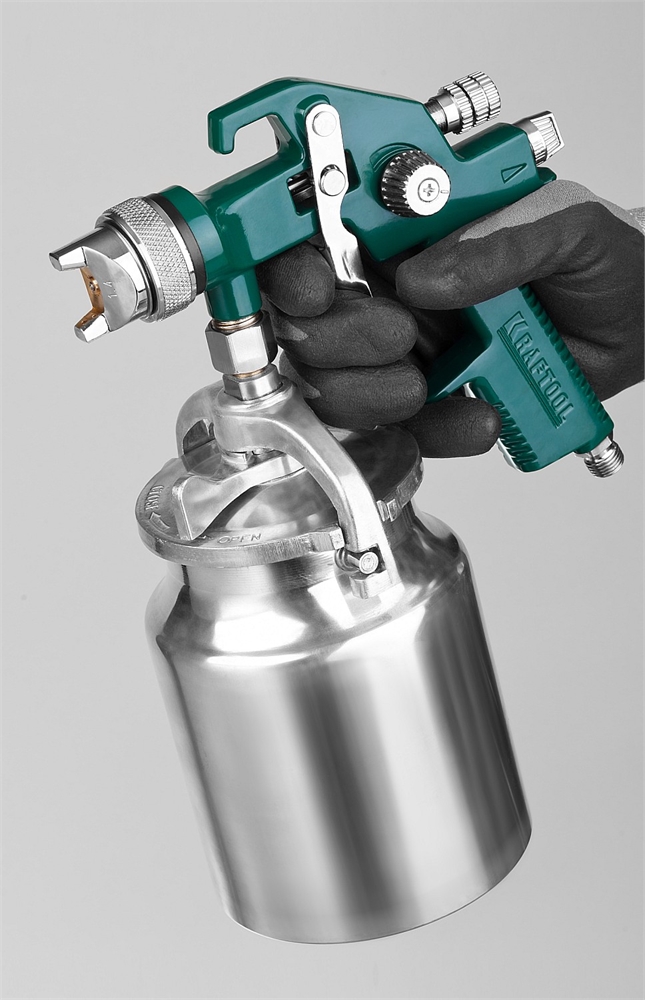KRAFTOOL  AirKraft, HVLP, 1.4мм, пневматический краскопульт с нижним бачком (06520-1.4) 06520-1.4