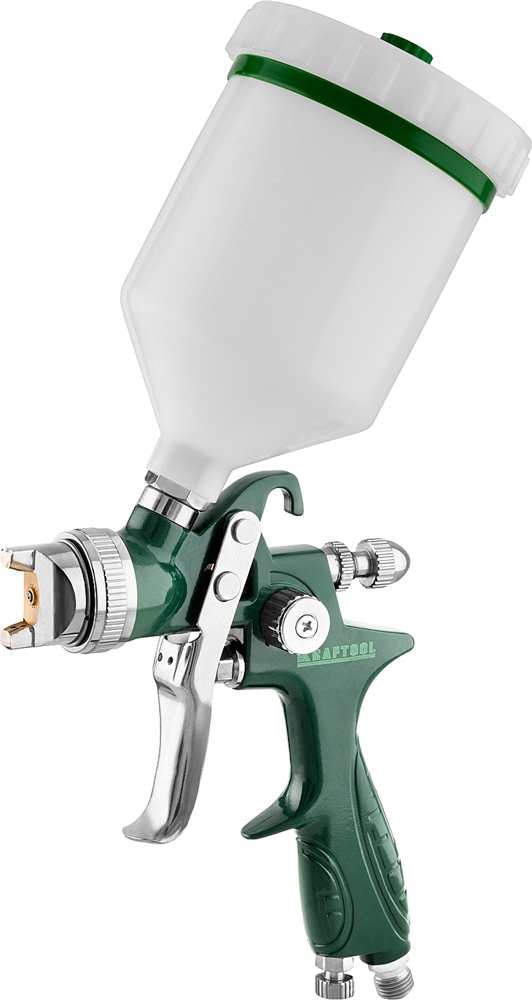 KRAFTOOL  AirKraft, HVLP, 1.7 мм, пневматический краскопульт с верхним бачком (06522-1.7) 06522-1.7