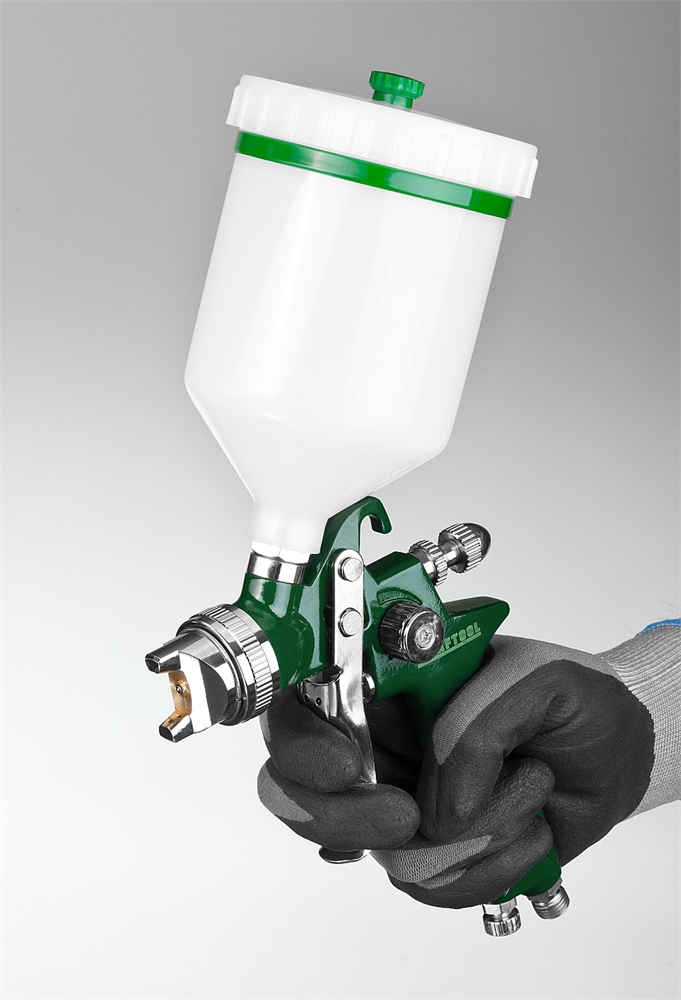 KRAFTOOL  AirKraft, HVLP, 1.7 мм, пневматический краскопульт с верхним бачком (06522-1.7) 06522-1.7