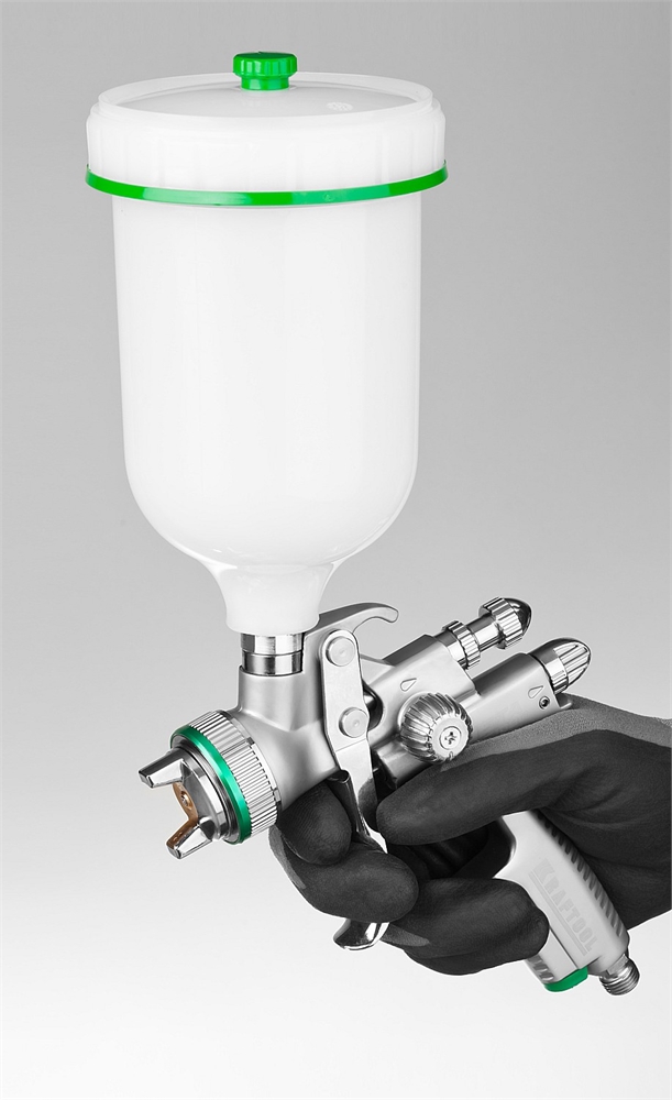 KRAFTOOL  JETA 1000, HVLP, 1.3 мм, пневматический краскопульт с верхним бачком (06559-1.3) 06559-1.3