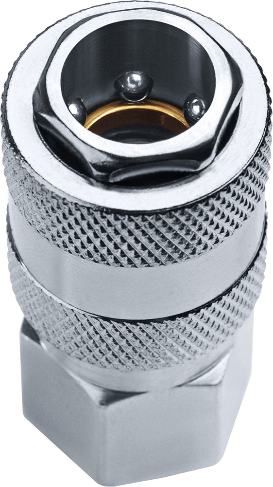 ЗУБР  1/4″F - рапид муфта, переходник, Профессионал (64910-1/4) 64910-1/4