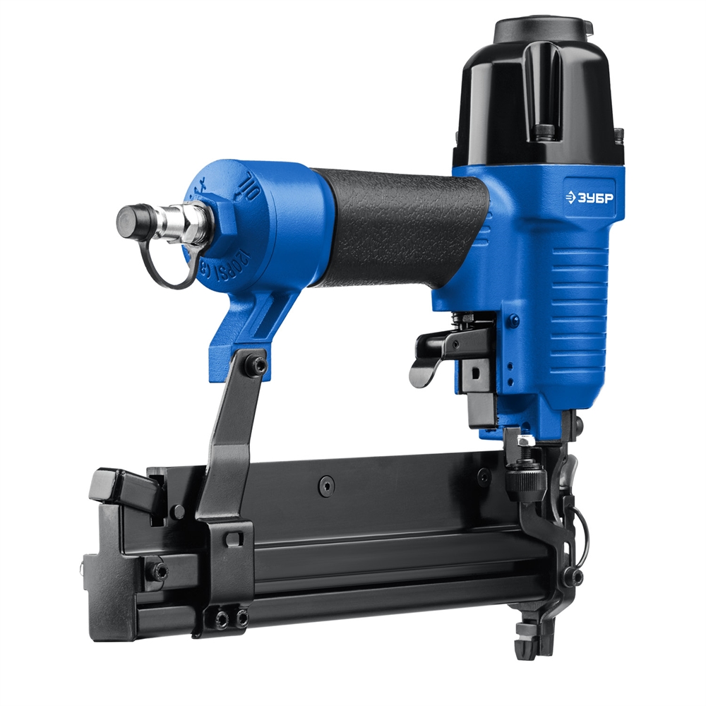 ЗУБР Т55/300, пневматический нейлер-степлер 18Ga 2-в-1:  для скоб тип 55 (16-40мм) и гвоздей тип 300 (10-50 мм), Профессионал (31937) 31937